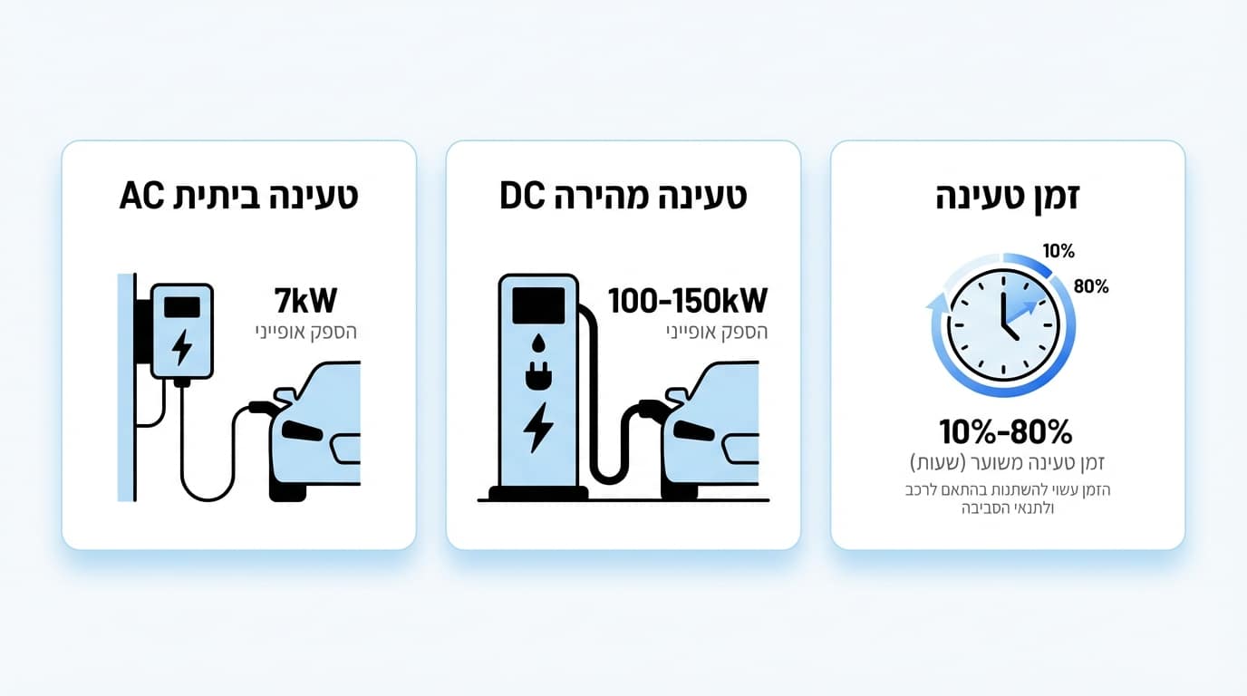 Electric hybrid or plug-in comparison table helping Israeli drivers decide between EV types