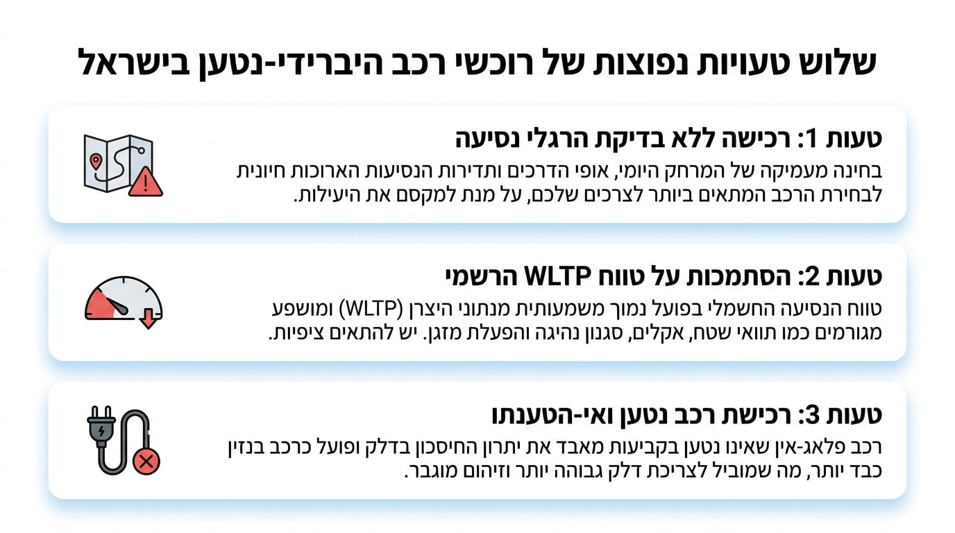 Checklist for choosing the right plug-in hybrid vehicle in Israel